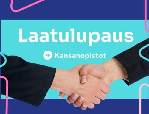 Kansanopistojen yhteinen laatulupaus – Näin kansanopistojen ammatillinen koulutus pysyy ja kehittyy huipputasolla